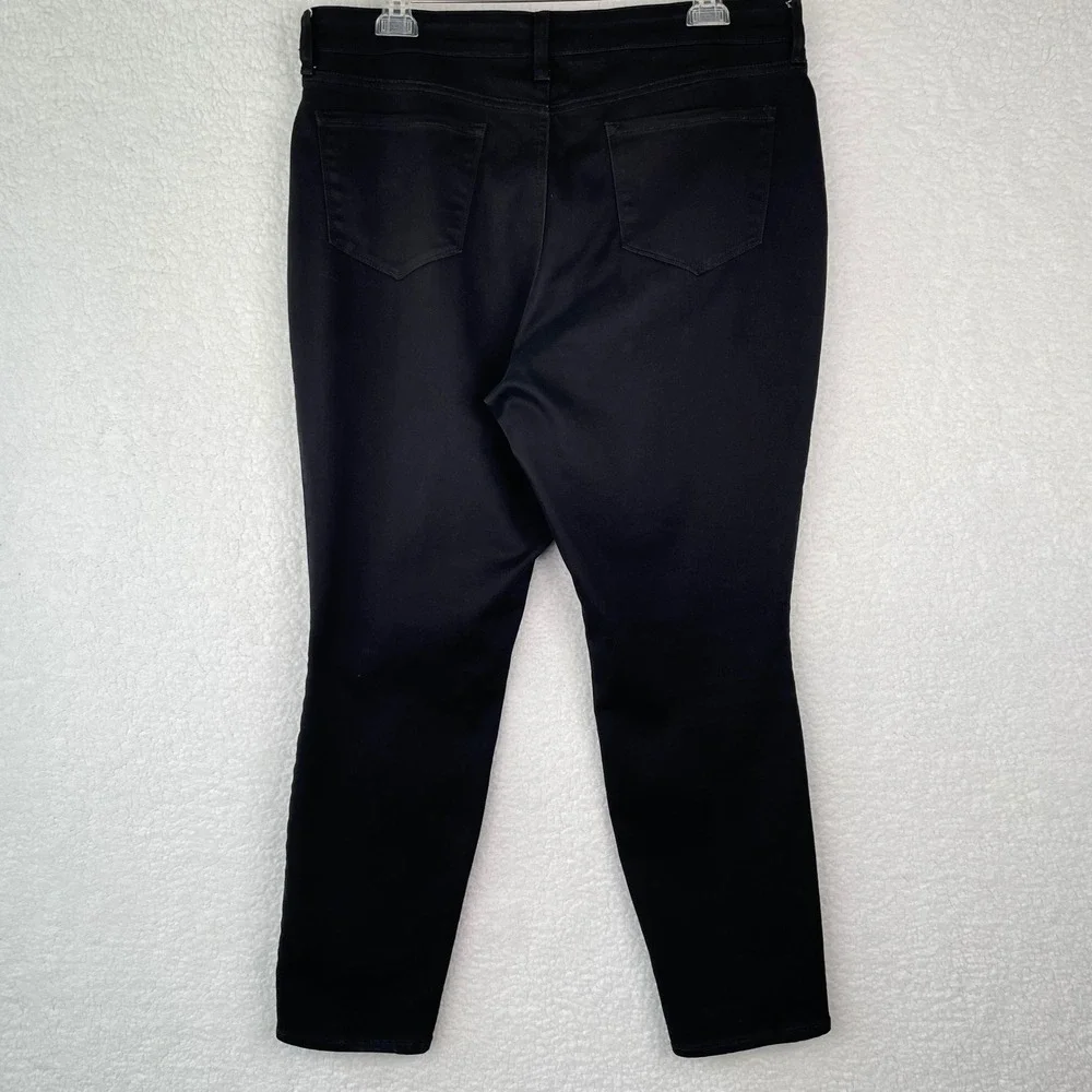 NYDJ Ami Skinny‎ Black High Rise Lift Tuck Stretch Jeans Womens No Size ? 16?